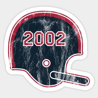 Houston Texans Year Founded Vintage Helmet Sticker